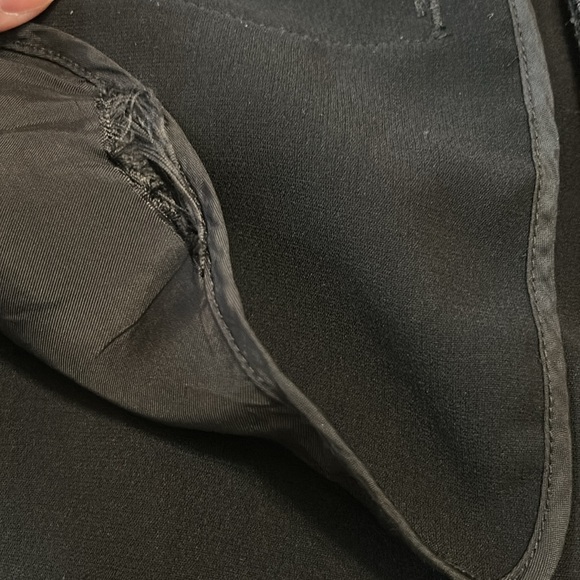 RAG & Bone 12 Lomand high rise, wide leg crêpe pants with pleated overlay - Picture 6 of 12